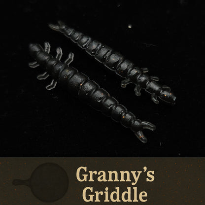 Jar of 1.3" Caddis Fly Larvae "Stream Weaver"