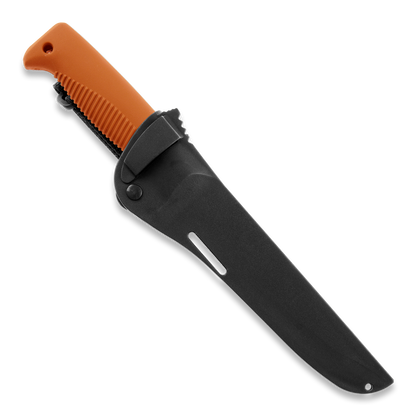 Peltonen M95 Ranger Puukko Black Cerakote Orange Handle FJP140