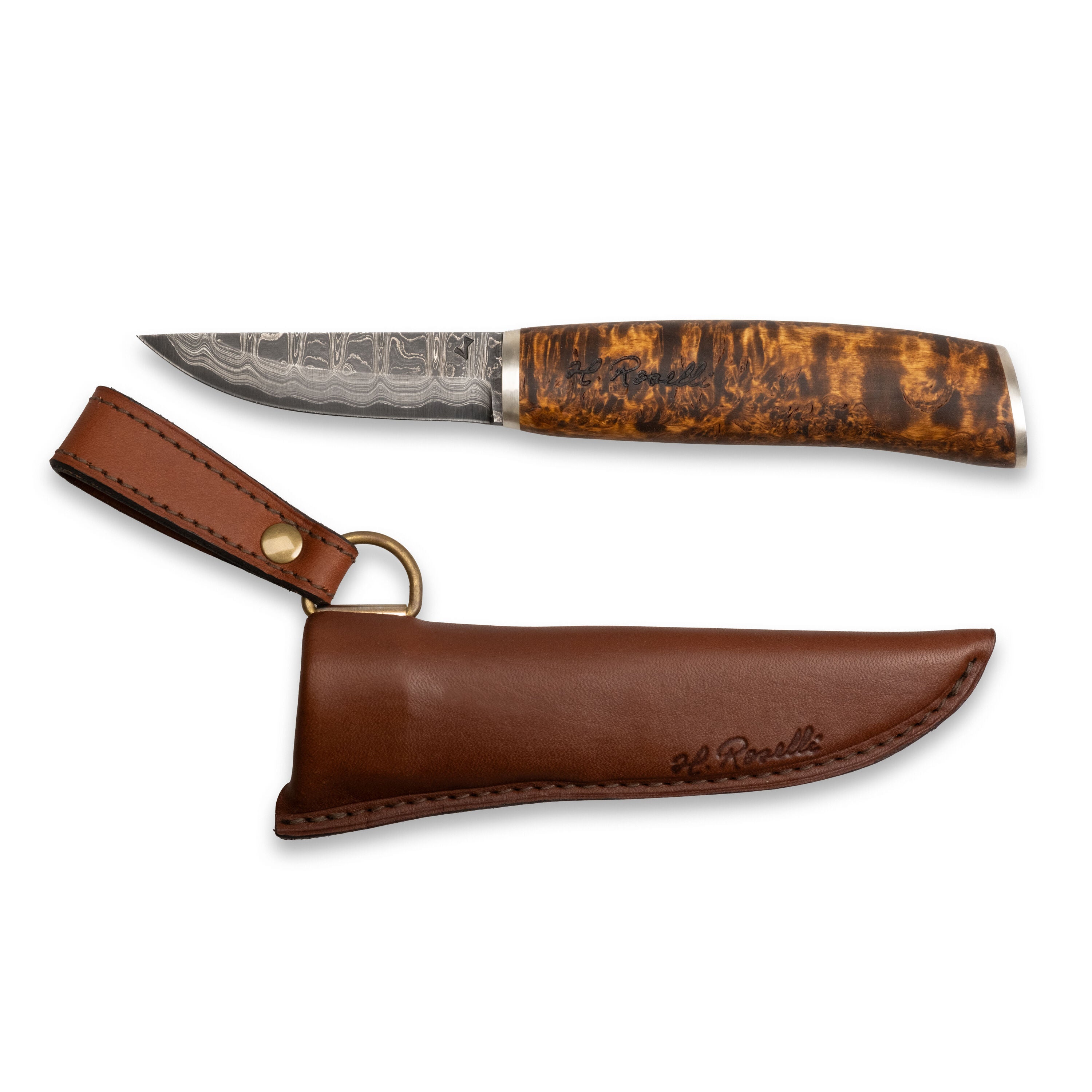 Roselli RD 310P The Carpenter Knife, Damascus – Wind Fin Canopies